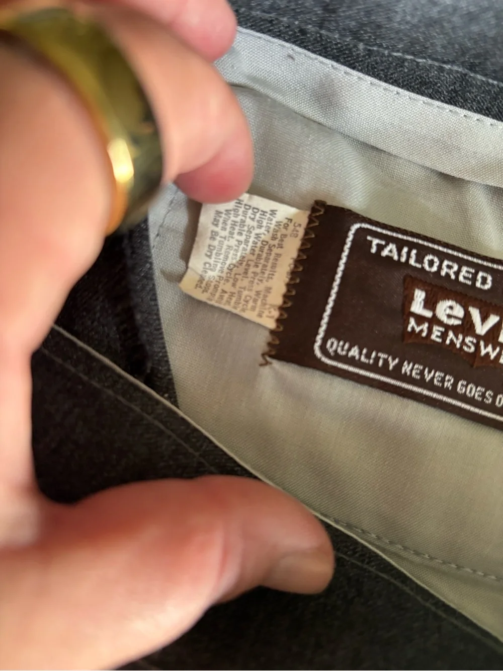 Levi's Vintage Gray Men's Dress Slacks